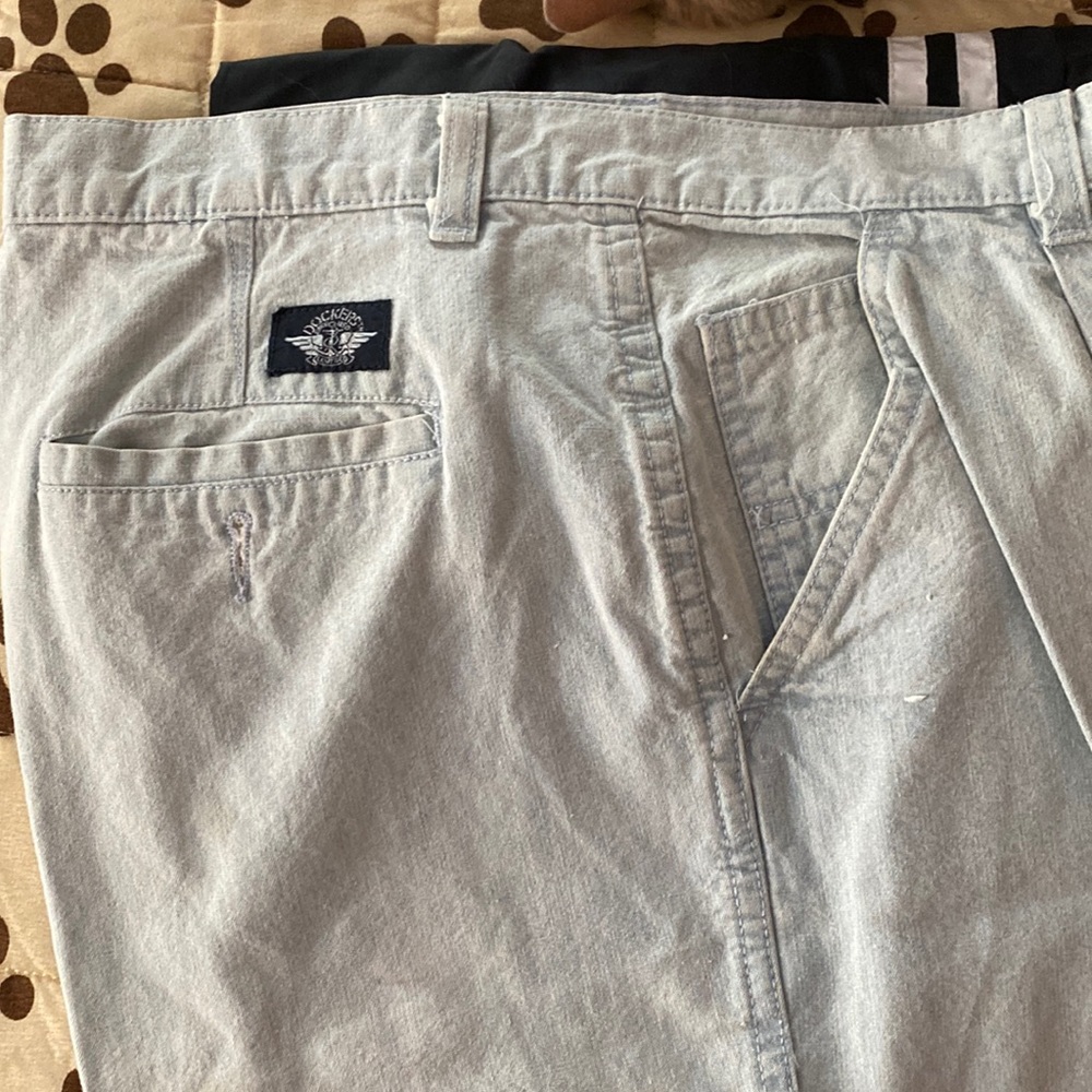 Docker men’s lightweight light blue jeans